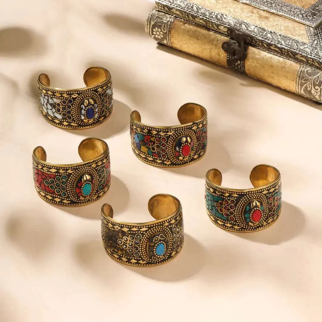 Brass Stone Bracelet Vedansh Craft