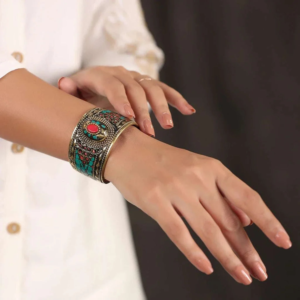Brass Stone Bracelet Vedansh Craft