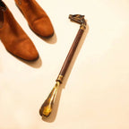 Brass Vintage Wooden Shoe Horn Vedansh Craft