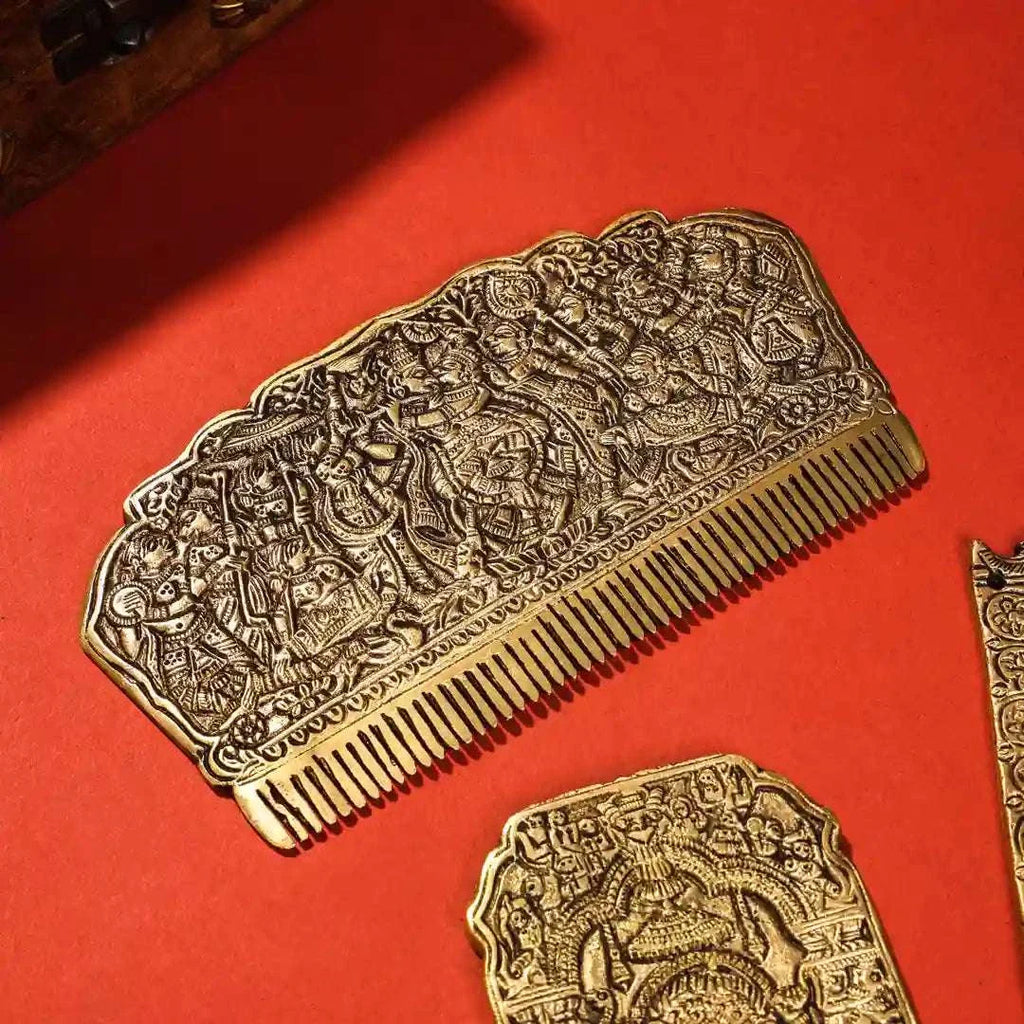 Brass Vintage Hair Comb Vedansh Craft