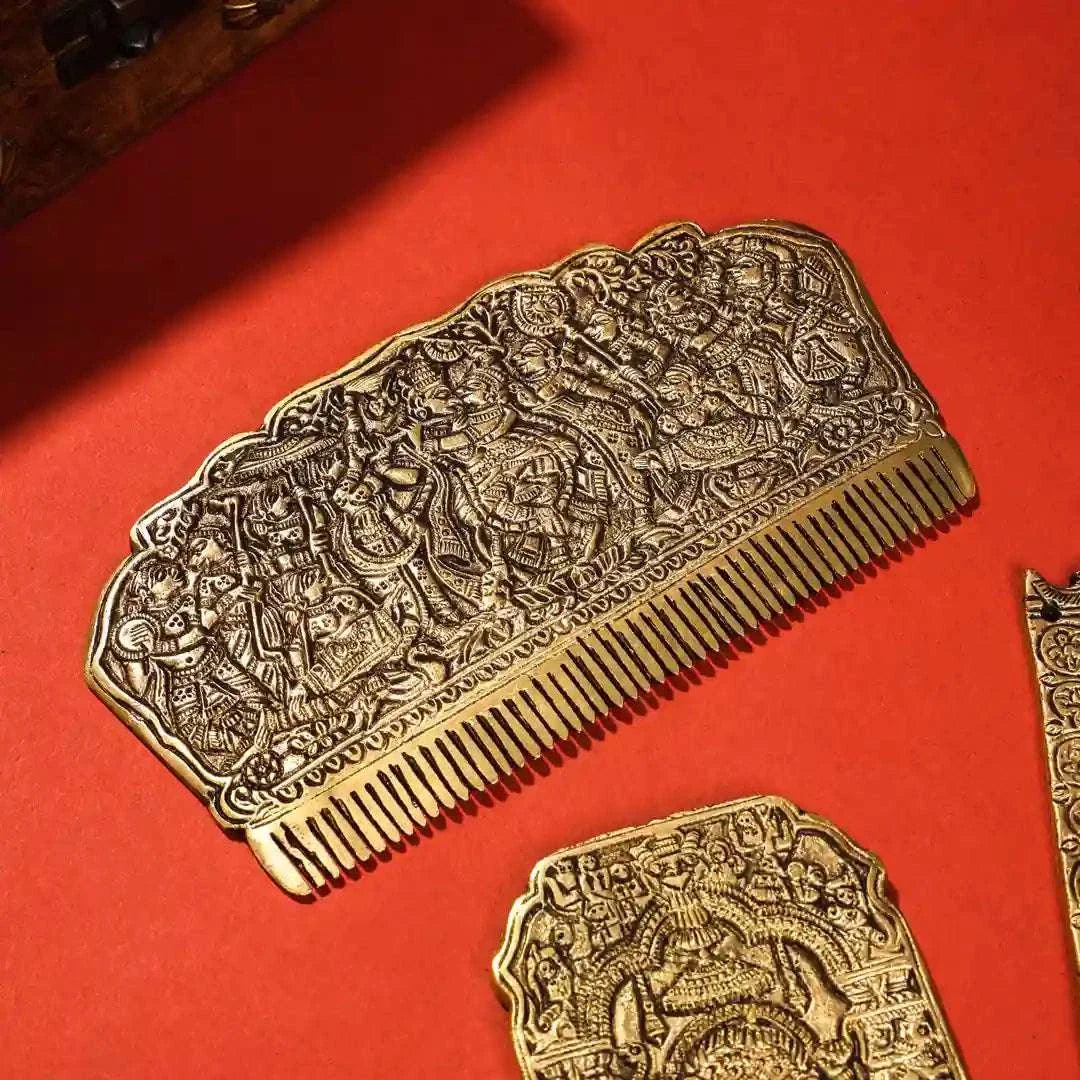 Brass Vintage Hair Comb Vedansh Craft