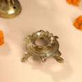 Brass Tortoise Conch Stand (2 Inch) Vedansh Craft