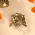 Brass Tortoise Conch Stand (2 Inch) Vedansh Craft