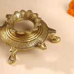 Brass Tortoise Conch Stand (2 Inch) Vedansh Craft