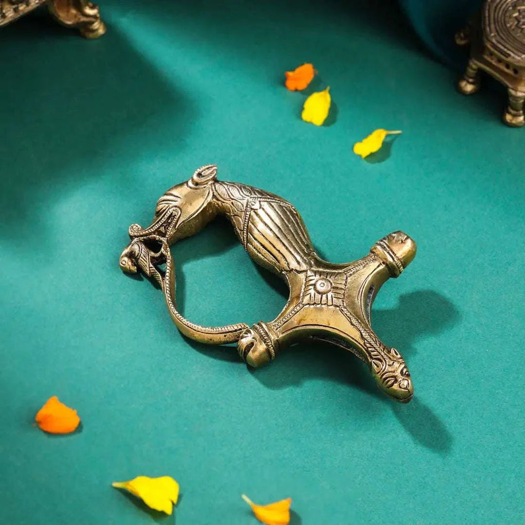 Brass Lion Sword Handle (3.5 Inch) Vedansh Craft