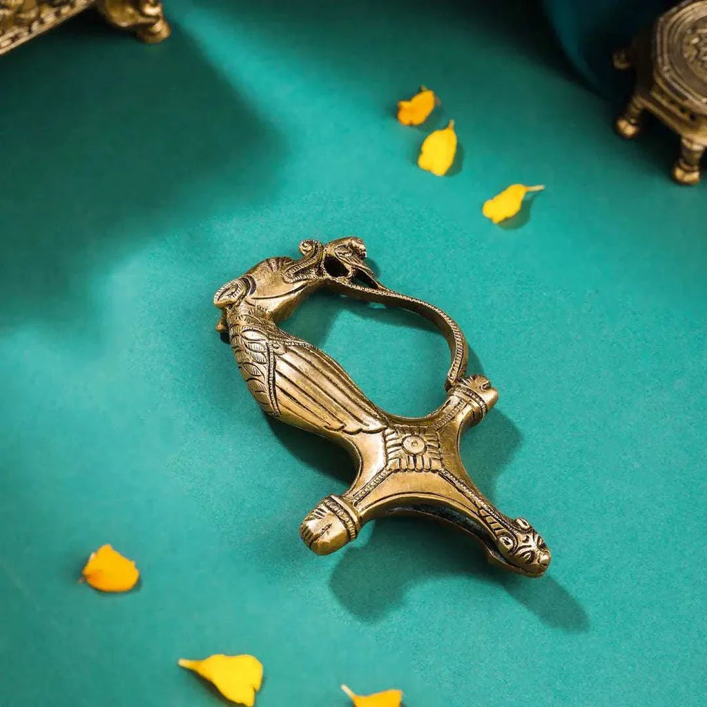 Brass Lion Sword Handle (3.5 Inch) Vedansh Craft