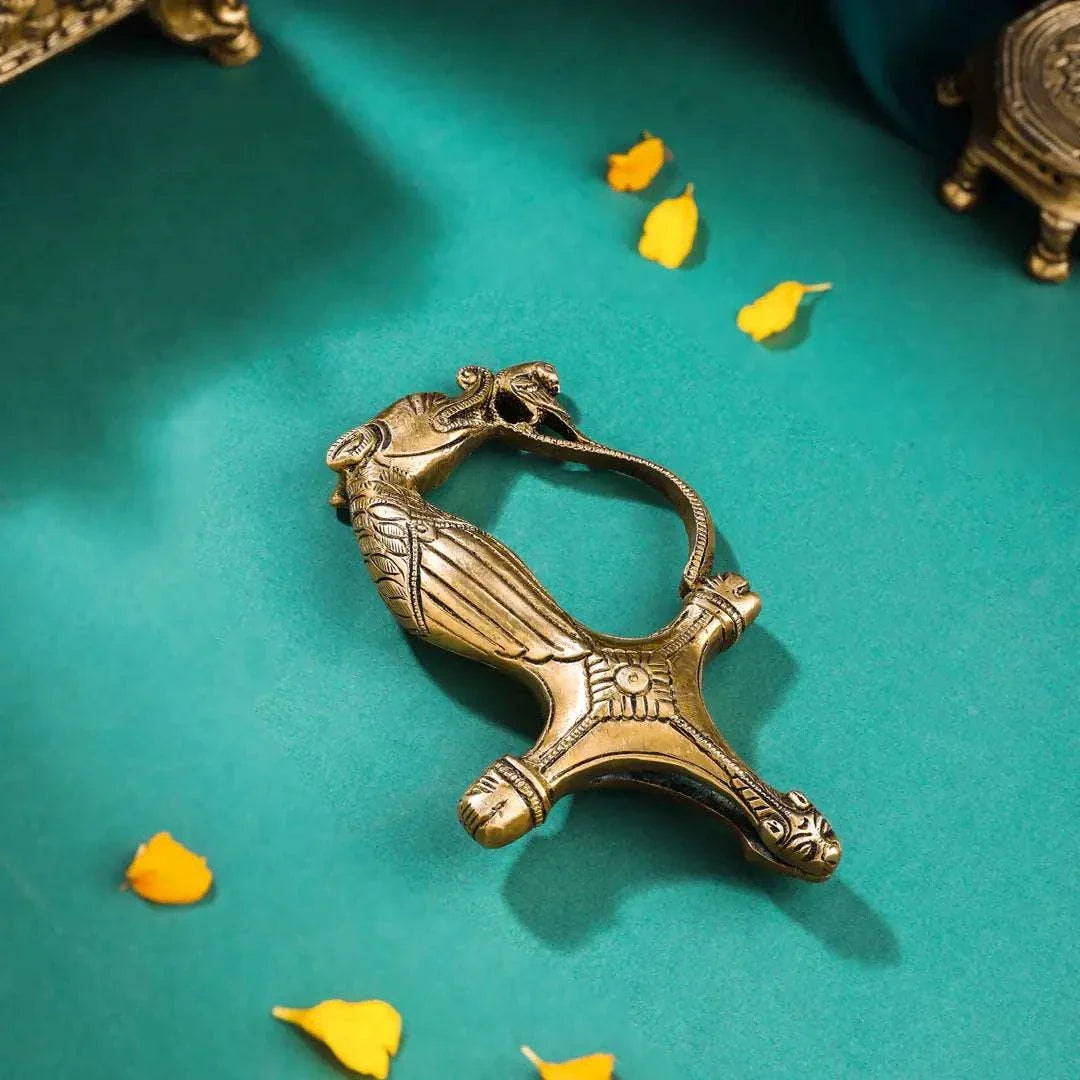 Brass Lion Sword Handle (3.5 Inch) Vedansh Craft