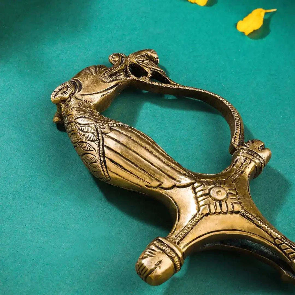 Brass Lion Sword Handle (3.5 Inch) Vedansh Craft