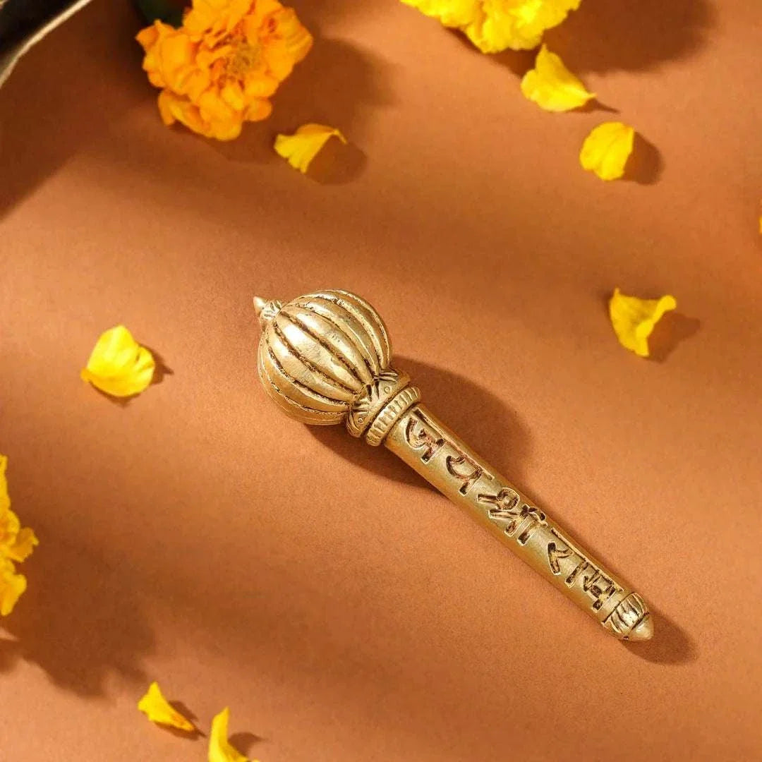 Brass Handcrafted Hanuman Mace/Gada (3 Sizes) Vedansh Craft