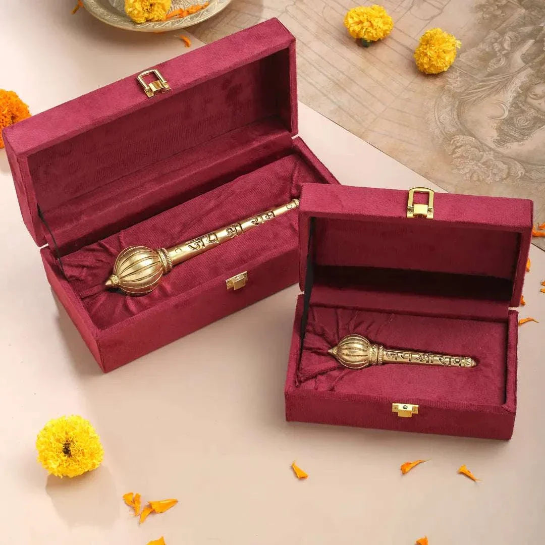 Brass Handcrafted Hanuman Mace/Gada (3 Sizes) Vedansh Craft