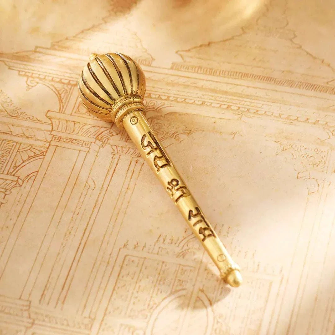 Brass Handcrafted Hanuman Mace/Gada (3 Sizes) Vedansh Craft