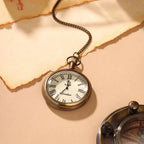 Brass Pocket Watch With Leahther Pouch (2 Inch) Vedansh Craft
