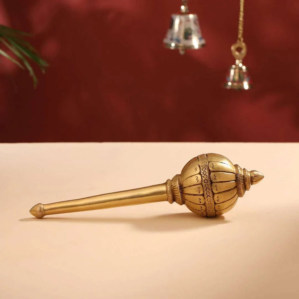 Brass Hanuman Mace/Gada (13.5 Inch) Vedansh Craft