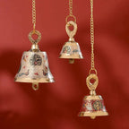 Brass Hand Painted Wall Hanging Meenakari Temple Bell Vedansh Craft