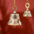 Brass Hand Painted Wall Hanging Meenakari Temple Bell Vedansh Craft