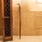 Brass Wooden Walking Stick (37 Inch) Vedansh Craft