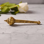 Brass Handcrafted Hanuman Mace/Gada – Strength & Devotion (6.5 Inch) Vedansh Craft