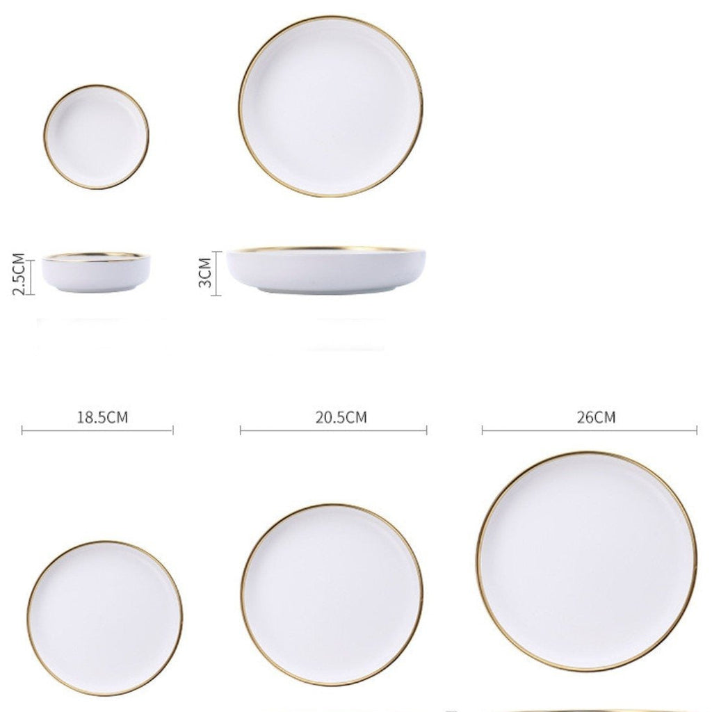 VERA White Plates Nestasia