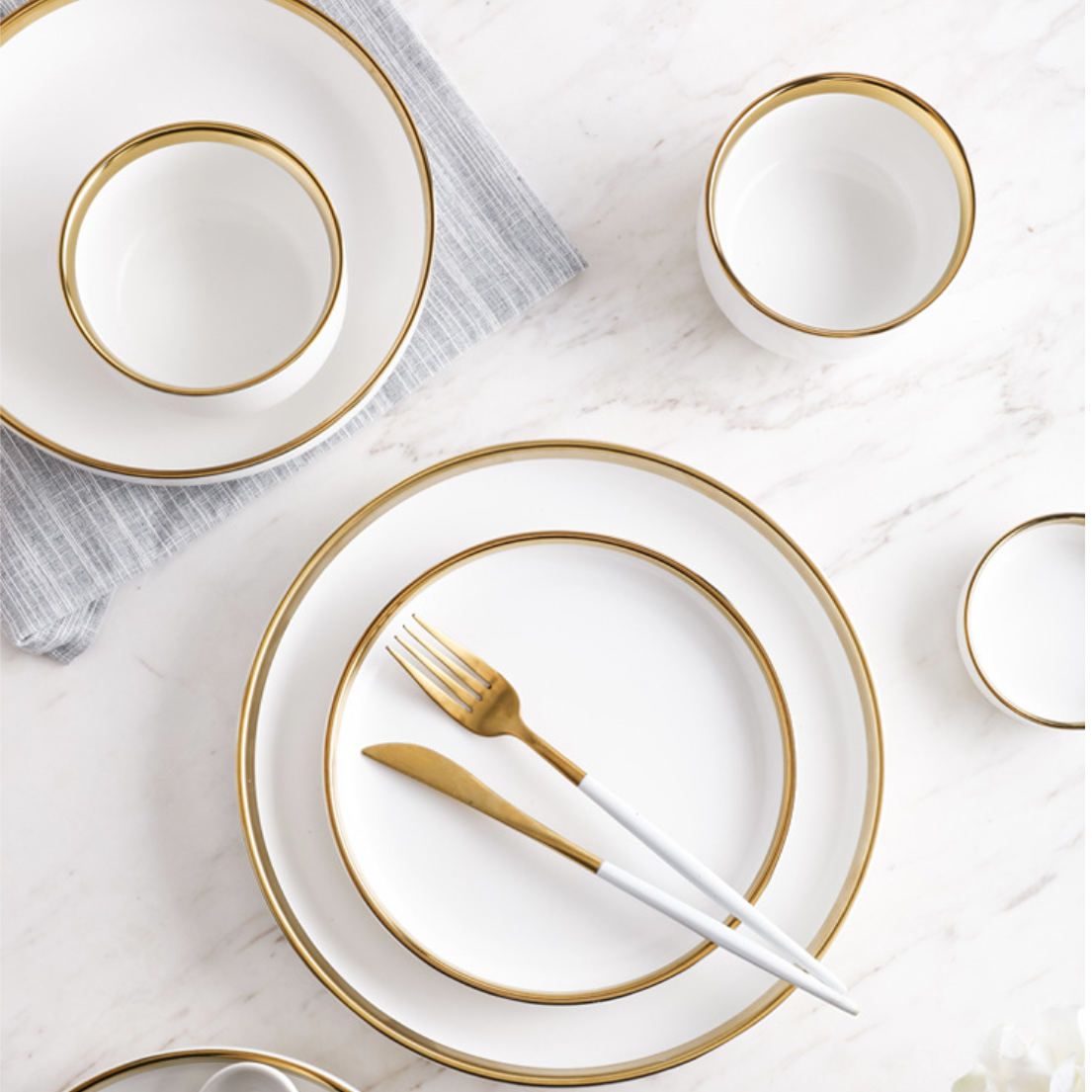 VERA White Bowls Nestasia