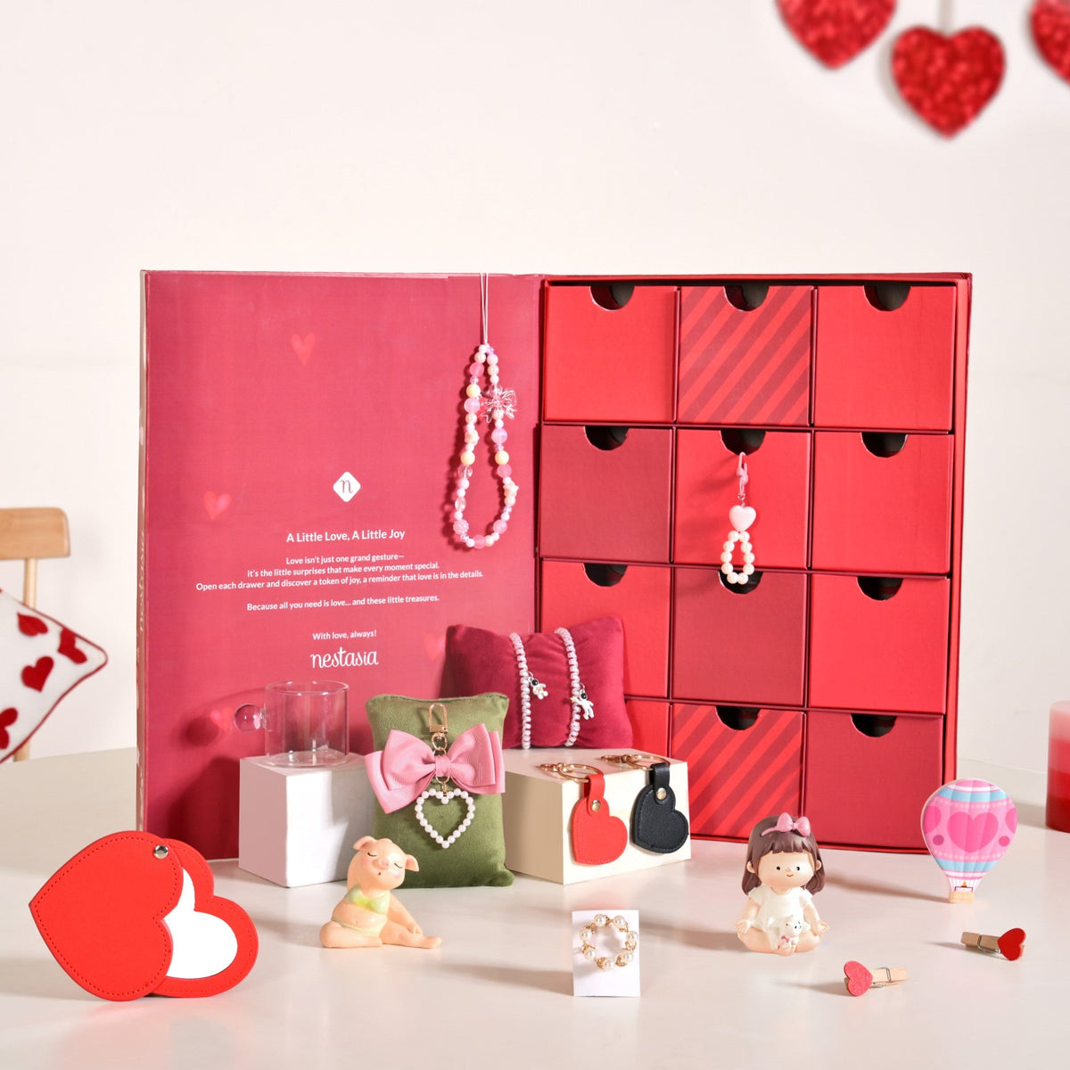 All You Need Is Love Valentine's Day Surprise Gift Box With 12 Gifts Nestasia