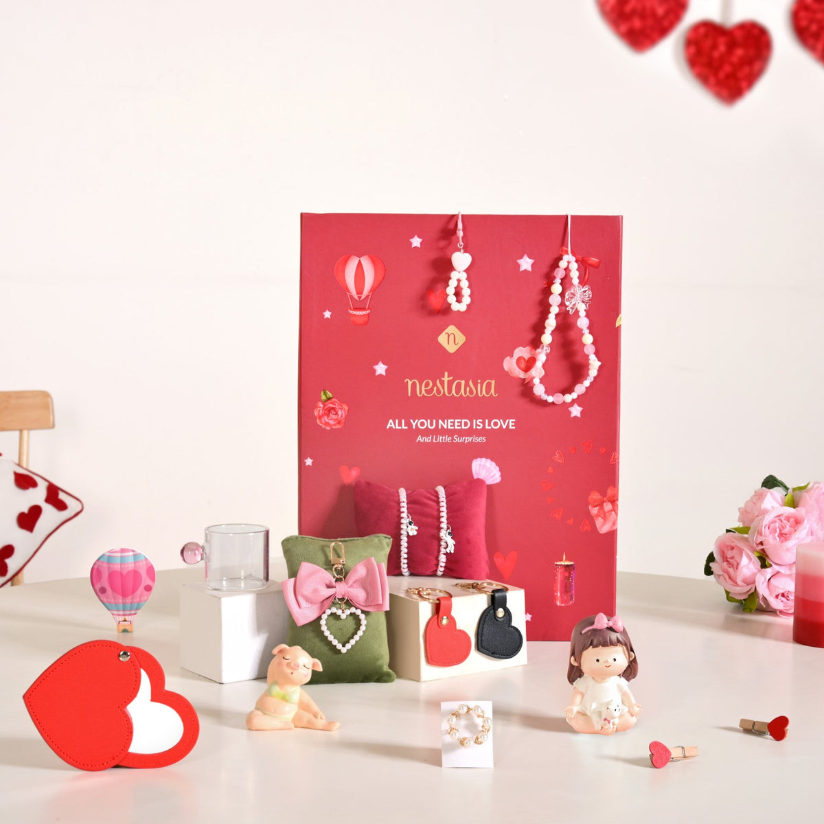 All You Need Is Love Valentine's Day Surprise Gift Box With 12 Gifts Nestasia