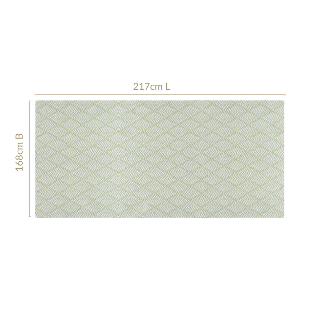 Valley Of Spring 6 Seater Table Cloth Green 217x168cm Nestasia