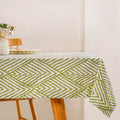 Valley Of Spring 6 Seater Table Cloth Green 217x168cm Nestasia