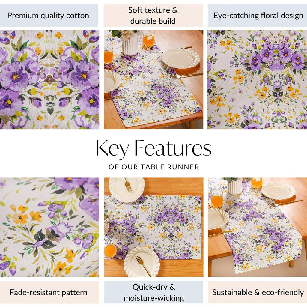 Valley Of Spring 6 Seater Table Runner 190x36cm Nestasia
