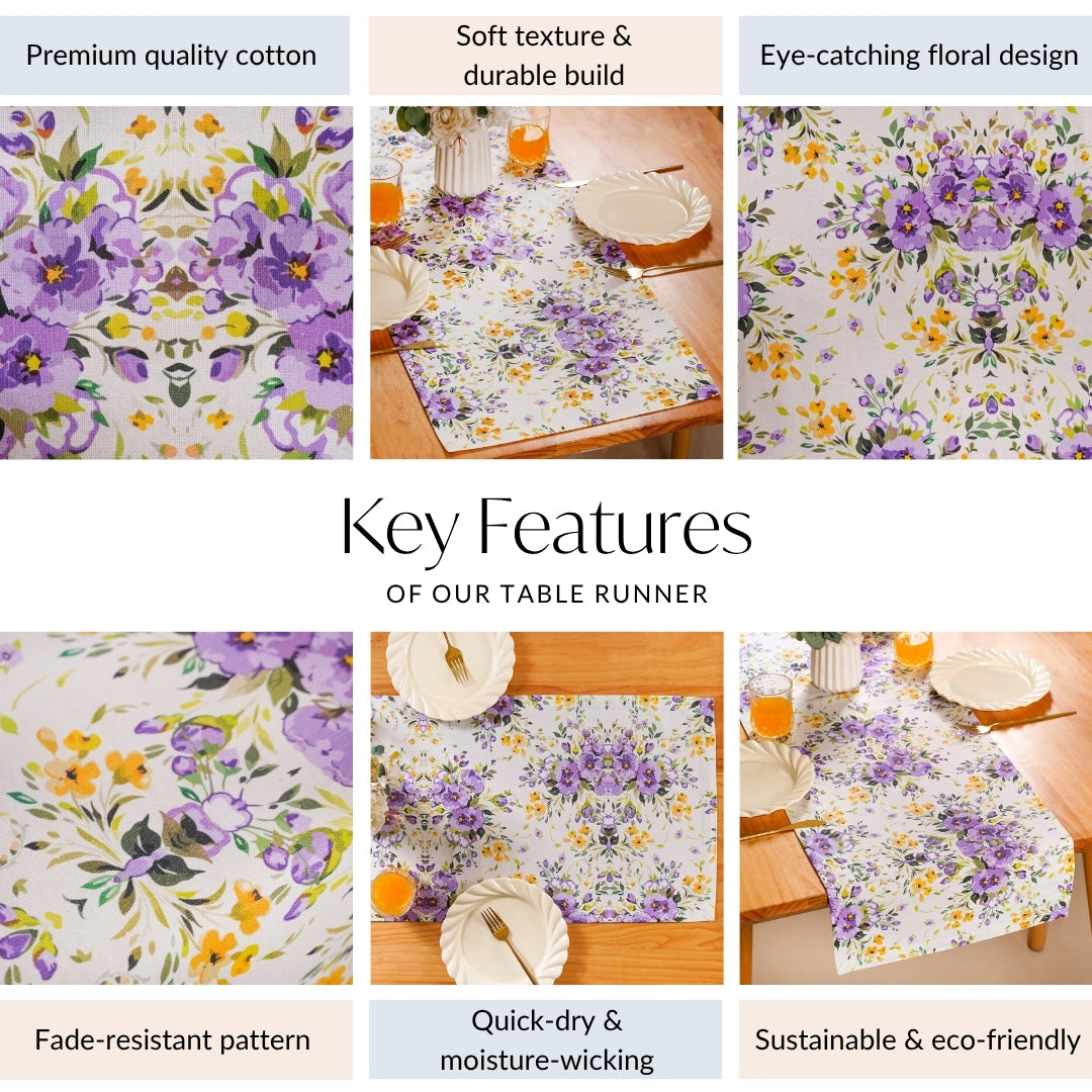 Valley Of Spring 6 Seater Table Runner 190x36cm Nestasia