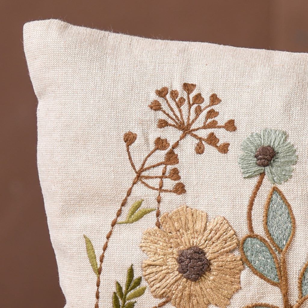 Valley Of Spring Embroidered Cushion Cover 50x30cm Nestasia