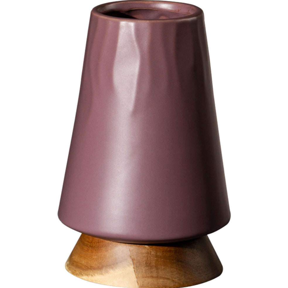 Vase With Wooden Base Nestasia