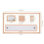 Ventosa Complete Table Linen Set With Mats Napkins Runner And Table Cloth In Peach Nestasia