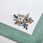 Ventosa Complete Table Linen Set With Mats Napkins Runner And Table Cloth In Teal Nestasia