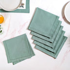 Ventosa Complete Table Linen Set With Mats Napkins Runner And Table Cloth In Teal Nestasia
