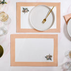 Ventosa Table Runner With Placemats And Napkins 13 Piece Set In Peach Nestasia