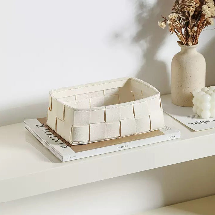 Versatile Storage Basket White Nestasia