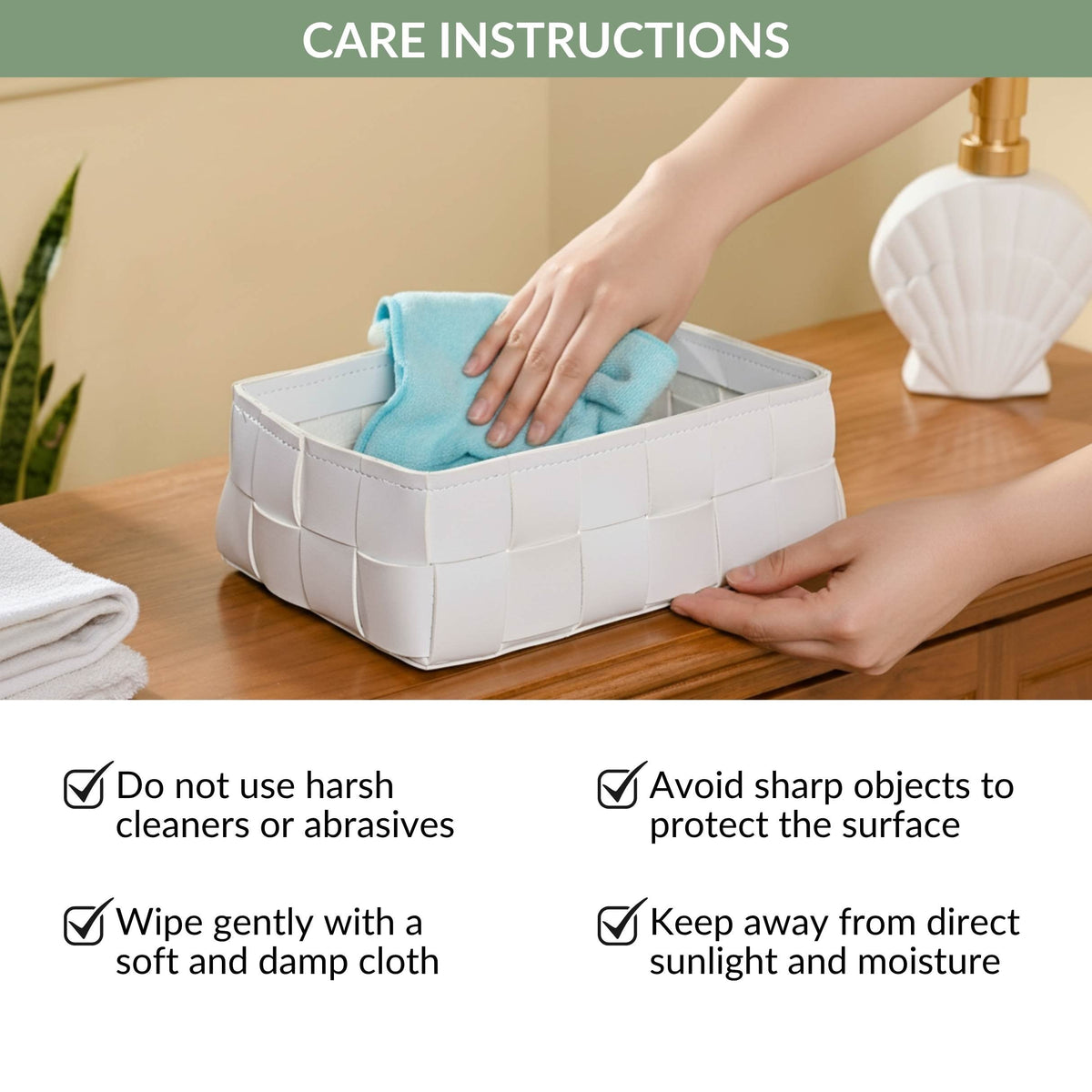 Versatile Storage Basket White Nestasia