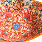 Mandala Melange Ceramic Serving Platter Orange 400ml Nestasia