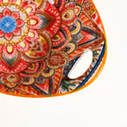 Mandala Melange Ceramic Serving Platter Orange 400ml Nestasia