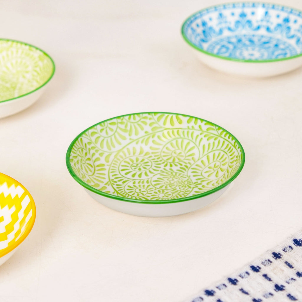 Vibrant Charm Ceramic Dip Bowl Set Of 8 70ml Nestasia