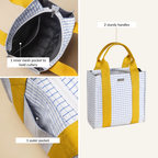 Shiro Checkered Lunch Bag Nestasia