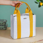 Shiro Checkered Lunch Bag Nestasia