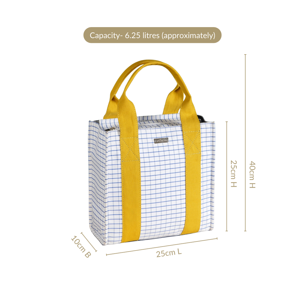 Shiro Checkered Lunch Bag Nestasia