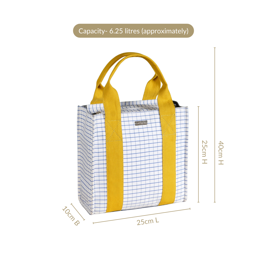 Shiro Checkered Lunch Bag Nestasia