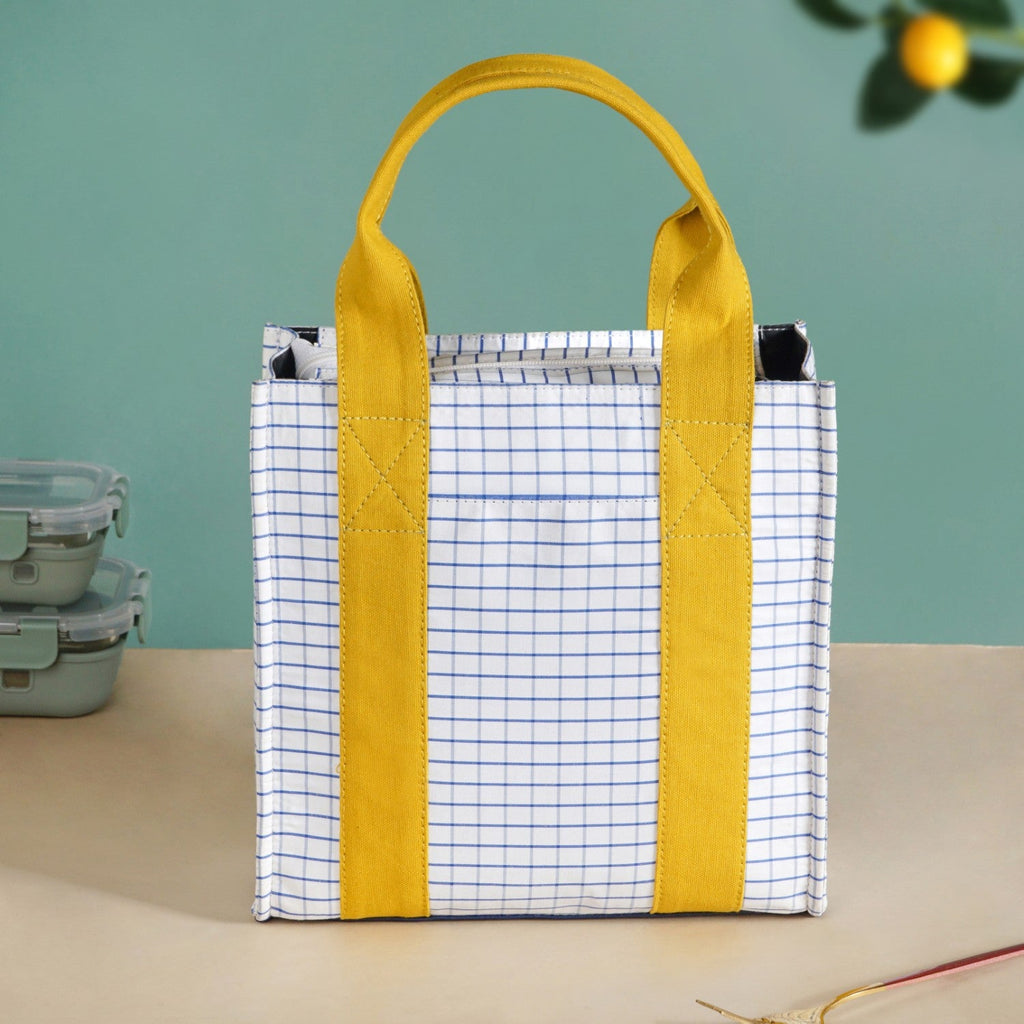 Shiro Checkered Lunch Bag Nestasia