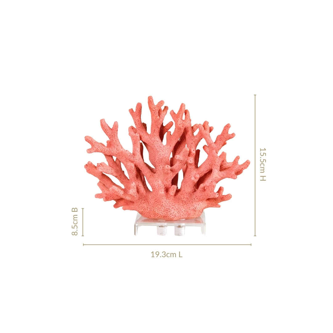 Vibrant Coral Coffee Table Decor Nestasia
