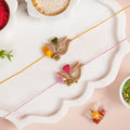 Vibrant Fern Rakhi Duo Gift Set Nestasia
