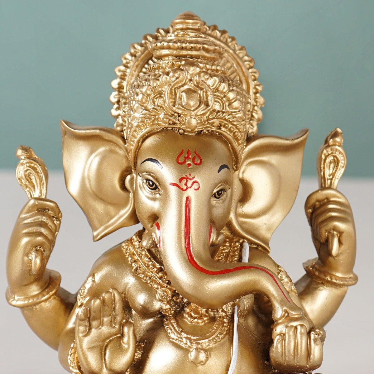 Vighnaharta Ganesh Idol For Home 13cm Nestasia
