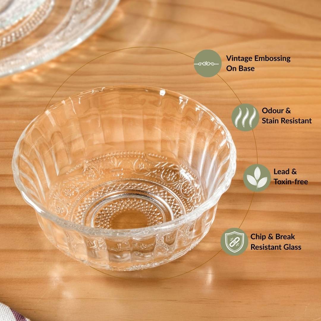 Vintage Style Bowl Set Of 6 320ml Nestasia