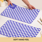 Violetta Cotton Embroidered Table Mat Purple Set Of 6 Nestasia